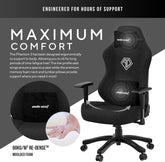 AndaSeat Phantom 3 Series Fabric Premium Office Gaming Chair - Carbon Black